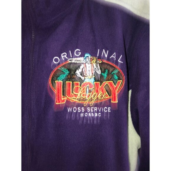 NWOT - DC Classic Purple and Grey Lucky Logger Fleece Zipper Jacket - XL - Picture 10 of 16